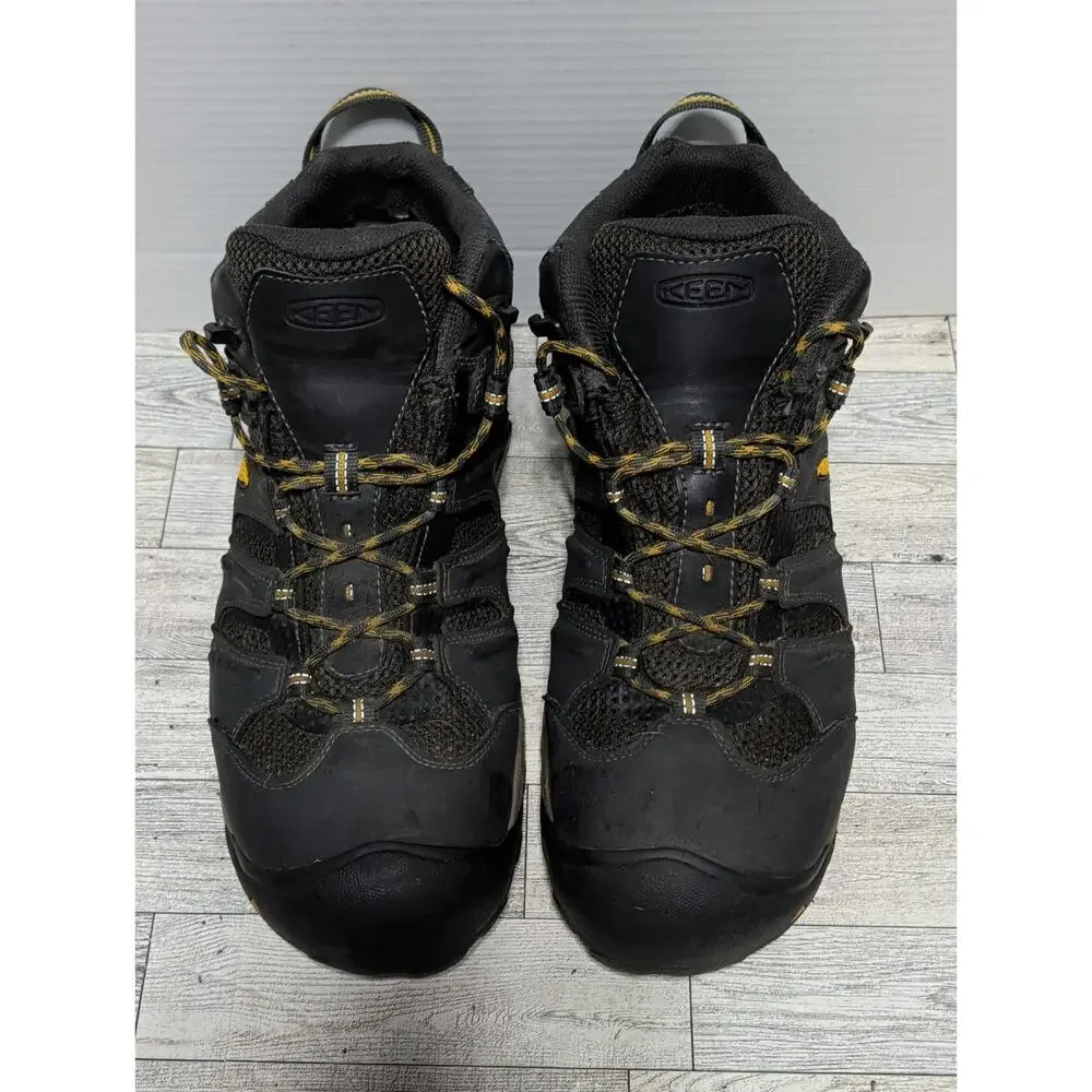 KEEN Utility Lansing Mid Waterproof Safety Steel Toe Boots Mens Size 13EE WIDE